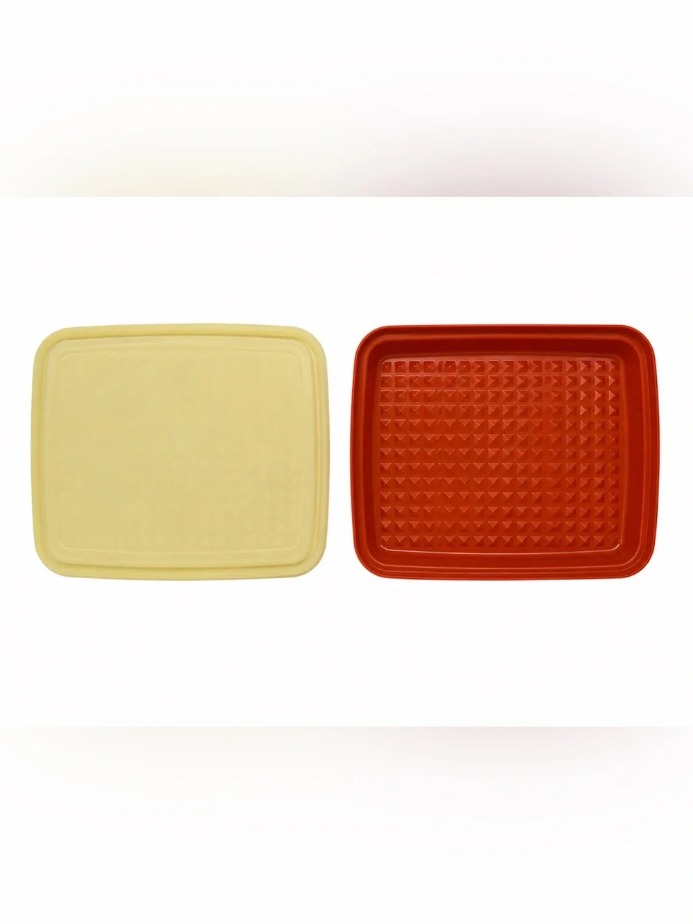 Vintage Tupperware Season N Serve Marinade & Deli Keeper Containers Paprika Red